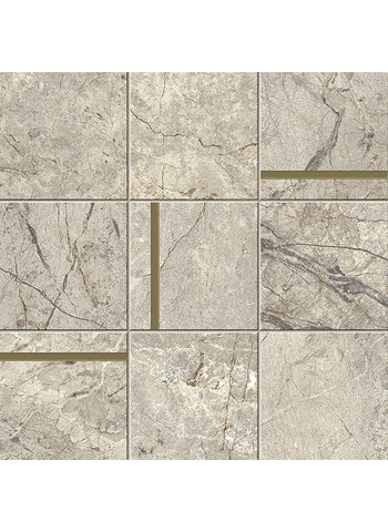 Amazing Silver 30x30 Composizione N Brass Lucidato Ret.