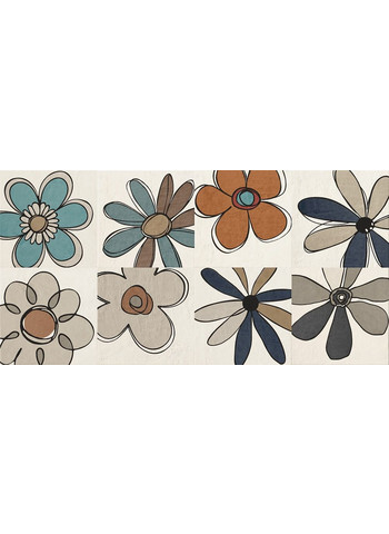 C Dec Daisy Mix 8 Naturale 40x40