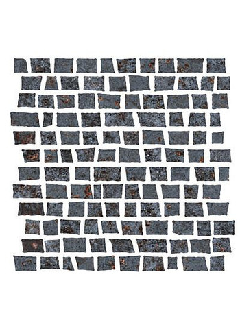 Metallo Nero Naturale Ret. Mosaico Random 30x30