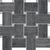 Fossil Piombo Naturale Ret. Mosaico Basket 30x30