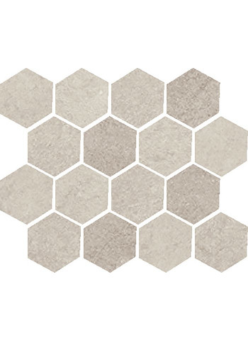 Platino Naturale Ret. Mosaico Esagona 25x30