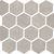 Materica Perla Naturale Ret. Mosaico Esagona 25x30