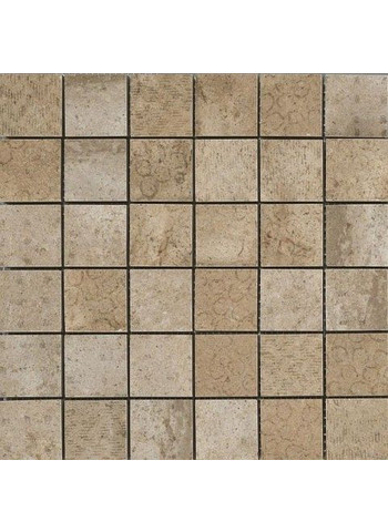 Fabric Mix Natural Naturale Mosaico Tessera 5-5 30x30
