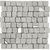 Studio 50 Perla Naturale Ret. Mosaico Random 30x30