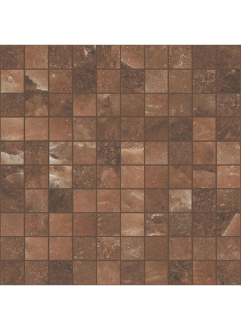 Hawaiian red Lucido Ret. Mosaico 3-3 30x30