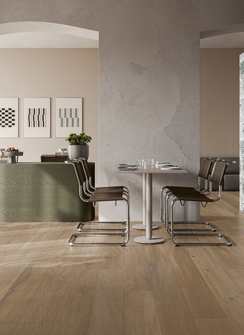 Lecci Classico-20x180 Showall-Savannah-60x120 RISTORANTE