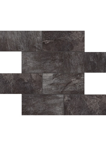 Noir Matte Ret. Muretto Tessere 7.5-15 30x30