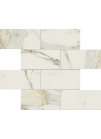 Calacatta gold Matte Ret. Muretto Tessere 7.5-15 30x30