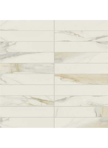 Calacatta gold Glossy Ret. Mosaico Tessere 3-15 30x30