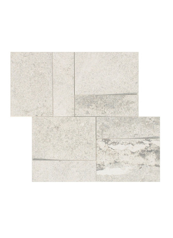 La roche blanc Naturale anticato Ret. Muretto 3D Inclinato 30x30
