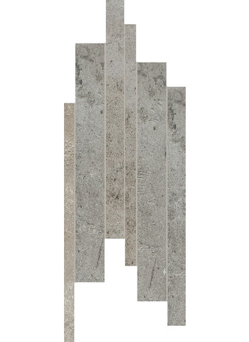 La roche grey Mix Ret. Modulo Listello Sfalsato 21x40