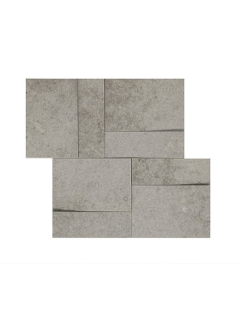La roche grey Naturale anticato Ret. Muretto 3D Inclinato 30x30