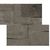 La Roche di Rex La roche mud Naturale anticato Ret. Muretto 3D Inclinato 30x30