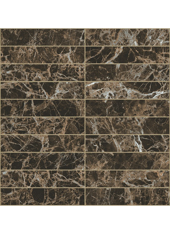 Marron imperial Glossy Ret. Mosaico 3-15 30x30