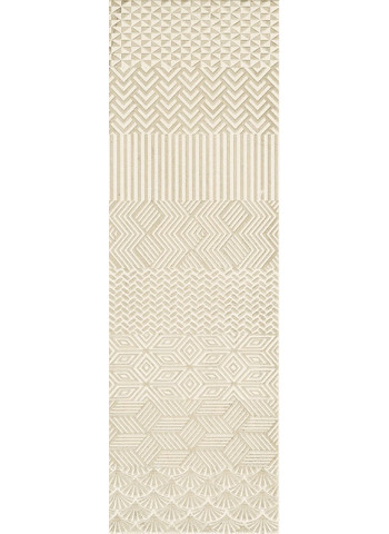 Beige Inserto Deco Matt 33x100