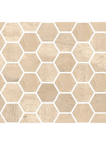 Beige Patinato Ret. Mosaico Esagono 30x30