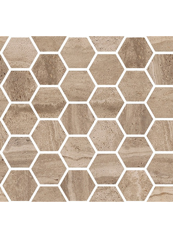 Noce Naturale Ret. Mosaico Esagono 30x30